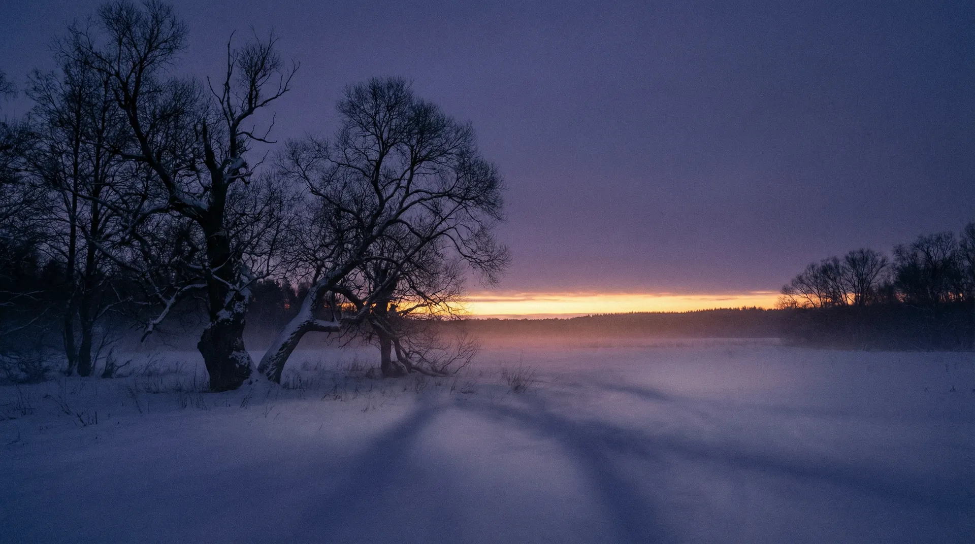 Winterlandschaft zur Rauhnachtszeit